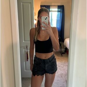 American Eagle high waisted denim shorts